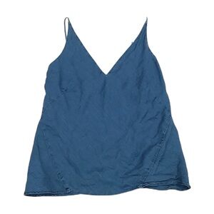 J Brand Denim Blue Linen Camisole - small